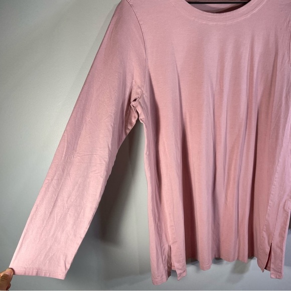 J.Jill Luxe Supima® forward-seam tunic Top Size L Color Pink - Picture 4 of 9